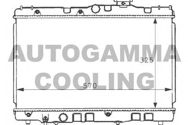 Радиатор, охлаждение двигателя AUTOGAMMA 100997