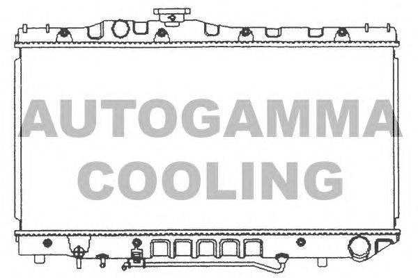 Радиатор, охлаждение двигателя AUTOGAMMA 101006