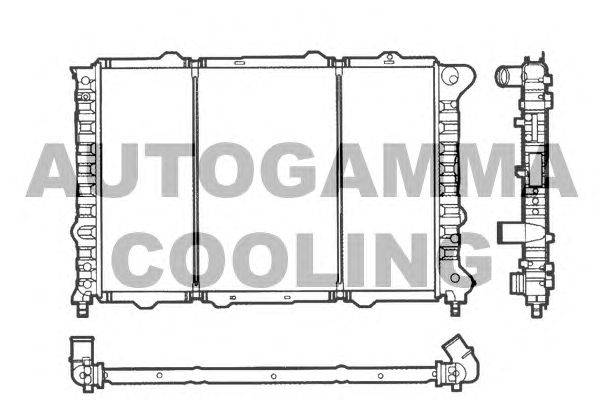 Радиатор, охлаждение двигателя AUTOGAMMA 101146