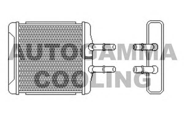 Теплообменник, отопление салона AUTOGAMMA 102584