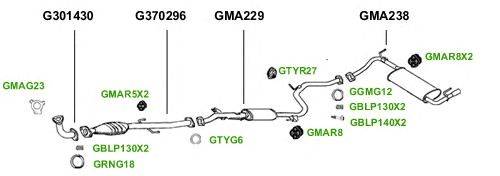 Система выпуска ОГ GT Exhaust 1138