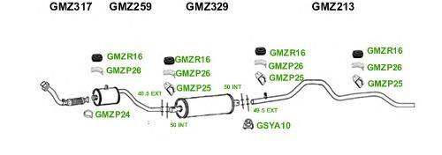 Система выпуска ОГ GT Exhaust 1196