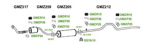 Система выпуска ОГ GT Exhaust 1202