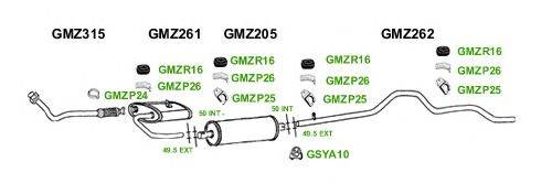 Система выпуска ОГ GT Exhaust 1208