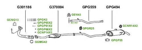 Система выпуска ОГ GT Exhaust 1475