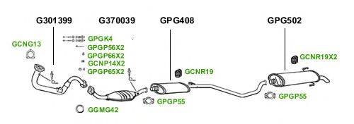 Система выпуска ОГ GT Exhaust 1573