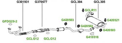 Система выпуска ОГ GT Exhaust 4056
