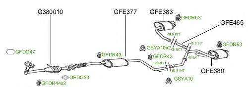 Система выпуска ОГ GT Exhaust 732