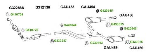 Система выпуска ОГ GT Exhaust 7642