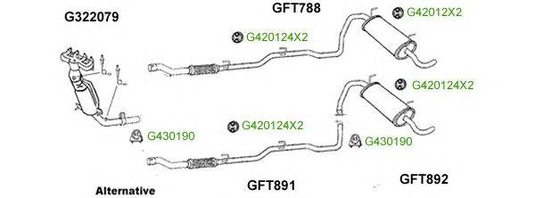 Система выпуска ОГ GT Exhaust 7819