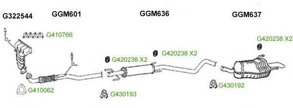 Система выпуска ОГ GT Exhaust 7921