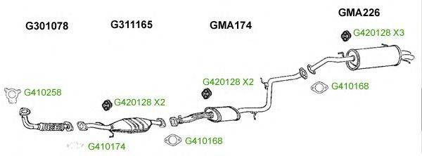 Система выпуска ОГ GT Exhaust 8270