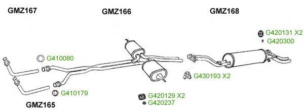 Система выпуска ОГ GT Exhaust 8347