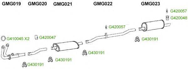 Система выпуска ОГ GT Exhaust 8374