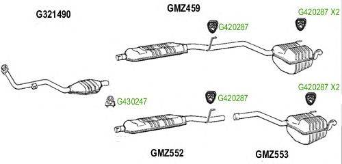 Система выпуска ОГ GT Exhaust 8532