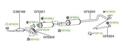 Система выпуска ОГ GT Exhaust 859