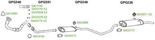 Система выпуска ОГ GT Exhaust 8732