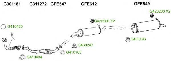 Система выпуска ОГ GT Exhaust 9328