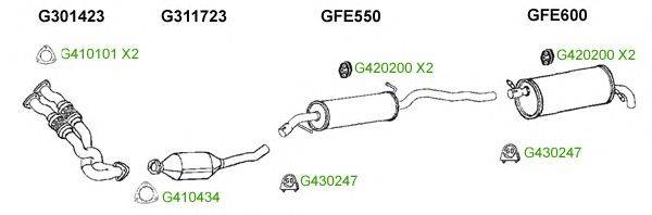 Система выпуска ОГ GT Exhaust 9332