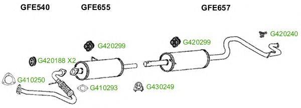 Система выпуска ОГ GT Exhaust 9349