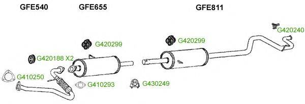 Система выпуска ОГ GT Exhaust 9351