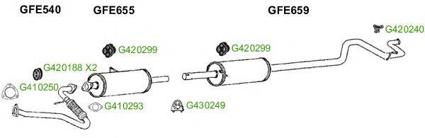 Система выпуска ОГ GT Exhaust 9353