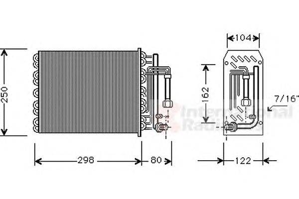 Испаритель, кондиционер VAN WEZEL 4700V049