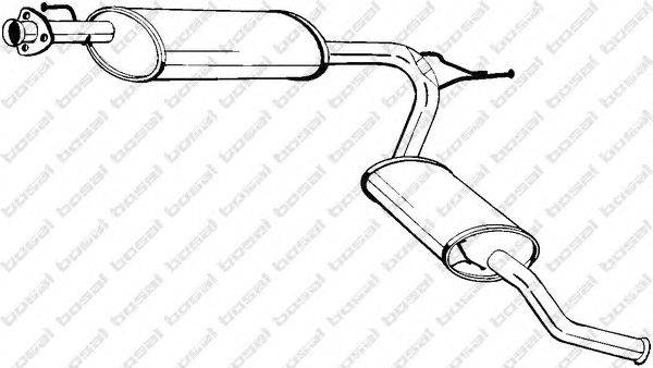 Глушитель выхлопных газов конечный BOSAL 283-581