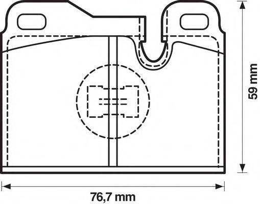 Комплект тормозных колодок, дисковый тормоз JURID 571354J-AS
