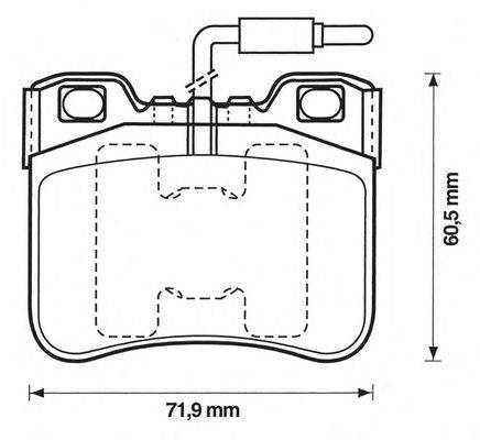 Комплект тормозных колодок, дисковый тормоз JURID 571367JAS