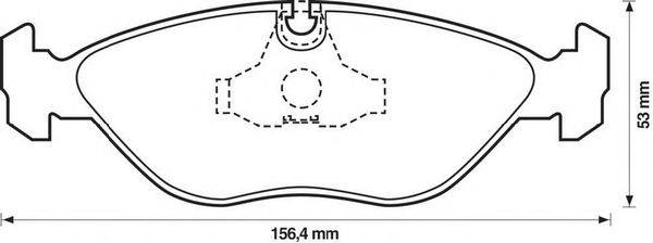 Комплект тормозных колодок, дисковый тормоз LUCAS GDB969