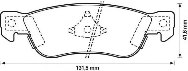 Комплект тормозных колодок, дисковый тормоз METZGER 140855