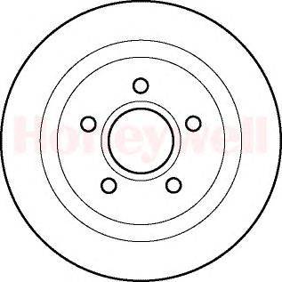 Тормозной диск BENDIX 561852B