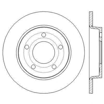 Тормозной диск BENDIX 562560BC