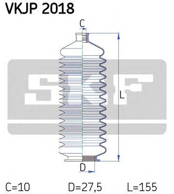 Комплект пылника, рулевое управление SKF VKJP 2018