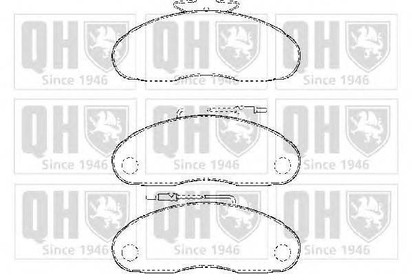 Комплект тормозных колодок, дисковый тормоз QUINTON HAZELL 20984