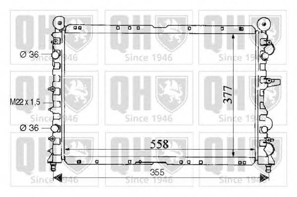 Радиатор, охлаждение двигателя QUINTON HAZELL QER1846
