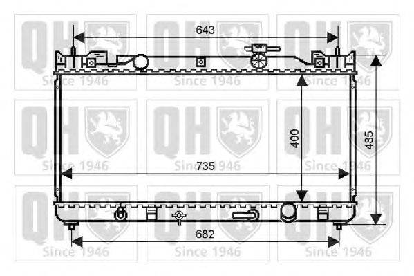 Радиатор, охлаждение двигателя QUINTON HAZELL QER2318