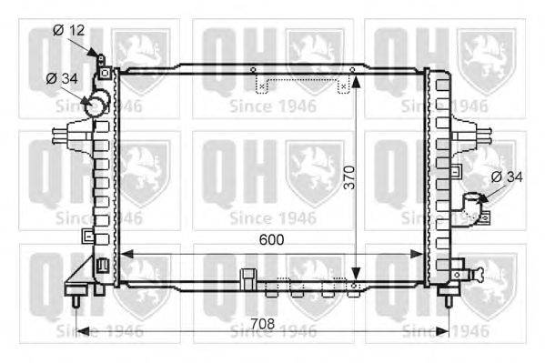Радиатор, охлаждение двигателя QUINTON HAZELL QER2463