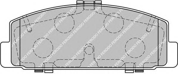 Комплект тормозных колодок, дисковый тормоз FERODO FDB1721