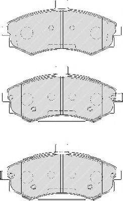 Комплект тормозных колодок, дисковый тормоз FERODO 24032