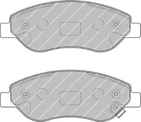 Комплект тормозных колодок, дисковый тормоз FERODO FDB1921