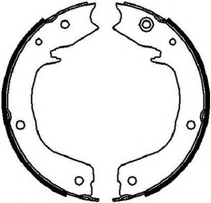 Комплект тормозных колодок, стояночная тормозная система FERODO FSB4027
