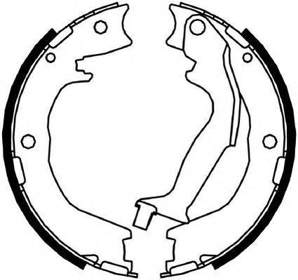 Комплект тормозных колодок, стояночная тормозная система FERODO FSB4050