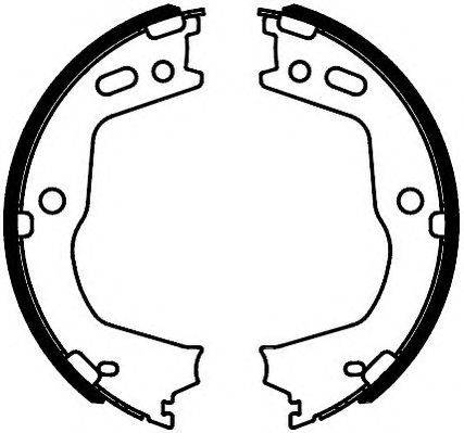 Комплект тормозных колодок, стояночная тормозная система FERODO FSB4088