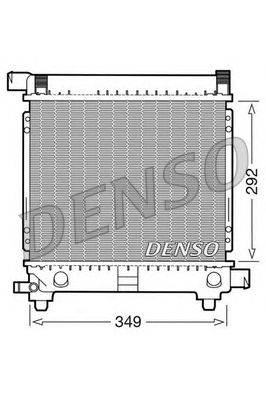 Радиатор, охлаждение двигателя DENSO DRM17028
