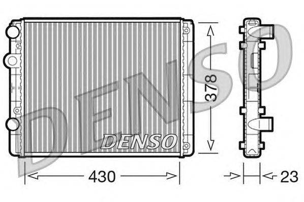 Радиатор, охлаждение двигателя DENSO DRM32030