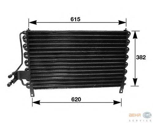 Конденсатор, кондиционер HELLA 8FC351035061