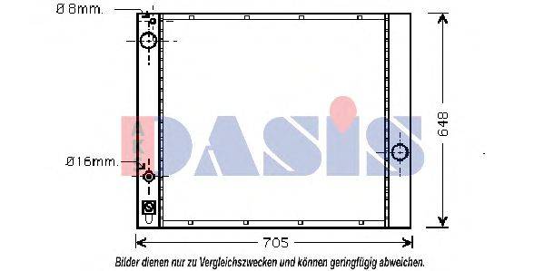 Радиатор, охлаждение двигателя AKS DASIS 32684