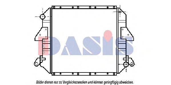 Радиатор, охлаждение двигателя AKS DASIS 070049N